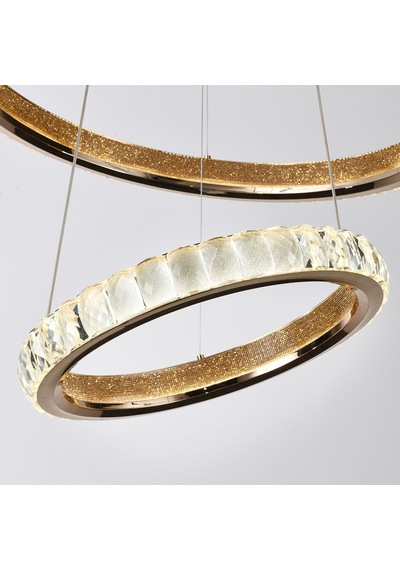 Luca 2 Katlı Gold Ledli Avize