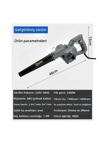 Deniz MQ-101 2400 W Komrasör