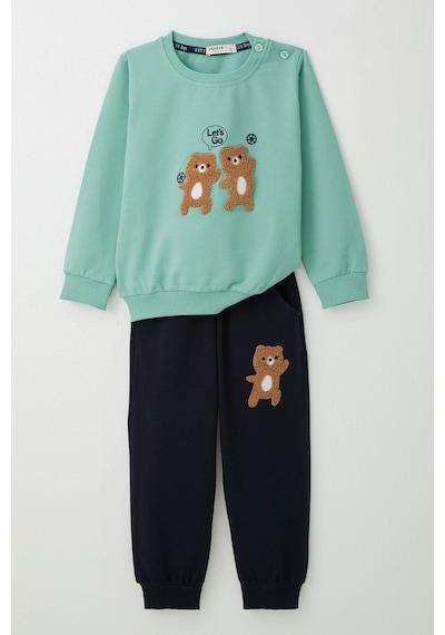 Breeze Erkek Bebek Eşofman Takım Sevimli Kabartmalı Aycık Arkadaşlar Baskılı 9 Ay-3 Yaş, Su Yeşili Su Yeşili Breeze Erkek Bebek Eşofman Takım Sevimli Kabartmalı Aycık Arkadaşlar Baskılı 9 Ay-3 Yaş, Su Yeşili Su Yeşili