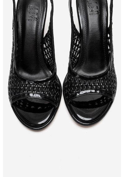 Luvishoes Bonıto Siyah Örgü Kadın İnce Topuklu Ayakkabı