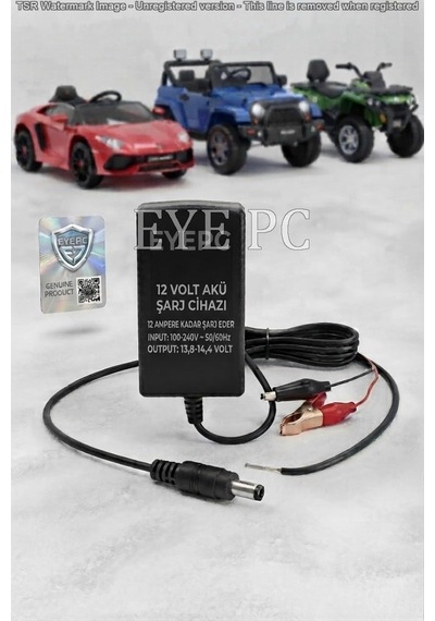 Ayrex 12 Volt Akülü Arab İle Uyumlu - Akü Şarj Cihazı Şarj Aleti Adaptör