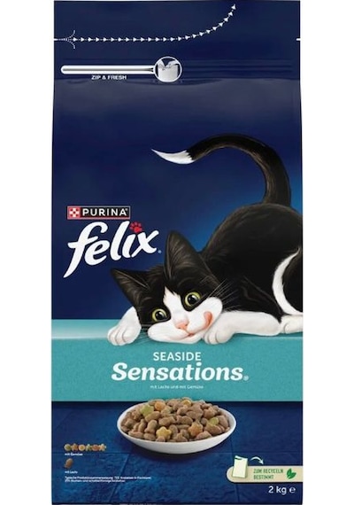 Felix Seaside Somonlu Sebzeli Kuru Kedi Maması 2 Kilogram