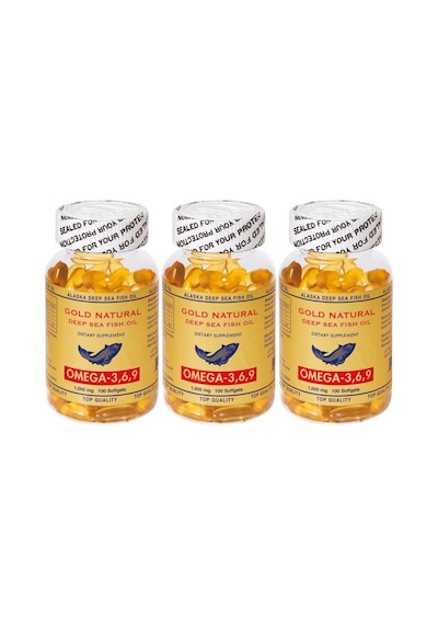 Gold Natural Omega 3-6-9 Balık Yağı 3X100 Softgel 12