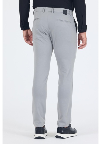 İmza Gri Yandan Cepli Casual Slim Fit Pantolon 1003250163 Gri