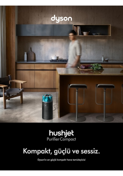 Dyson Hushjet Kompakt Hava Temizleyici Siyah/turkuaz