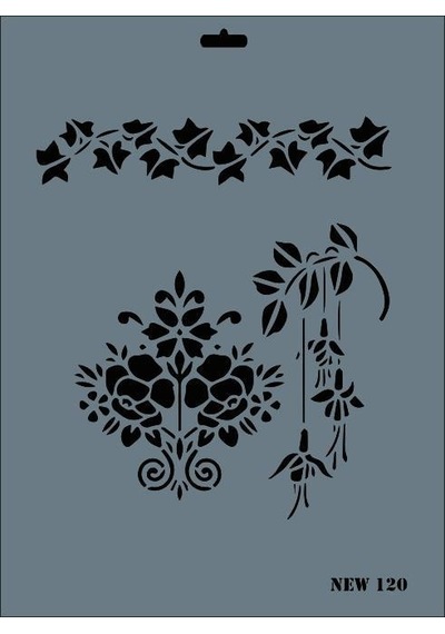 Rich New Seri N120 Stencil 35X25 Cm