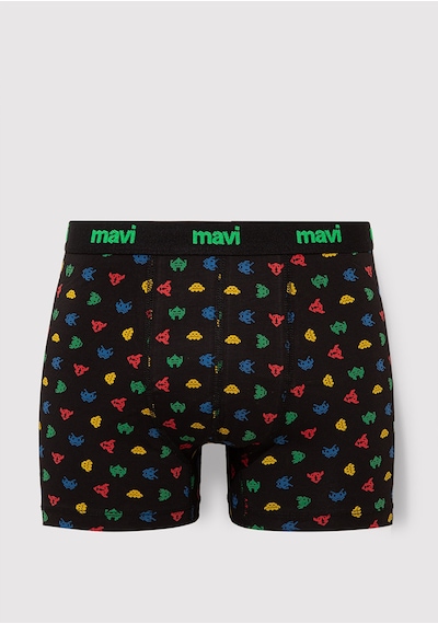 Mavi - Baskılı Siyah Boxer 092259-900 Siyah (453492580) Siyah