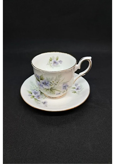 Bone China Mavi Güzellik Antika Porselen Duble Kahve Fincanı 2 Parça 120 Ml
