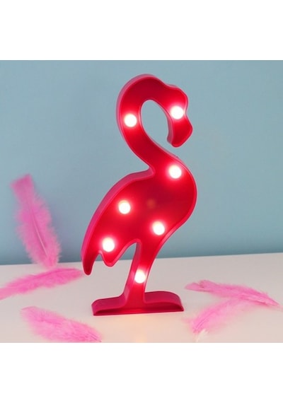 Led Işıklı Flamingo Gece Lambası Dekoratif Aydınlatma Çok Renkli