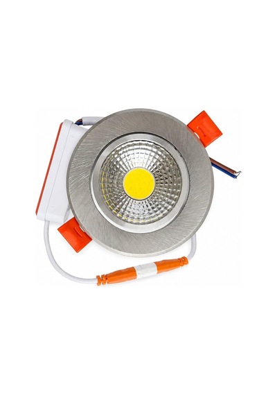 Mat Krom Sıva Altı Spot Led Armatür 5w Ilık Beyaz Işık 4000k Diğer
