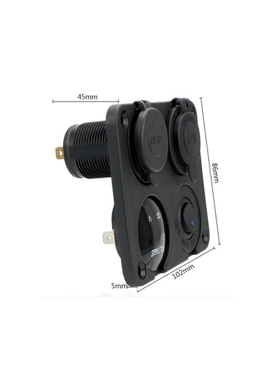 Shuıvan Switch Panel Voltmetre Usb Şarj Girişi Kombine Sigorta Paneli-996