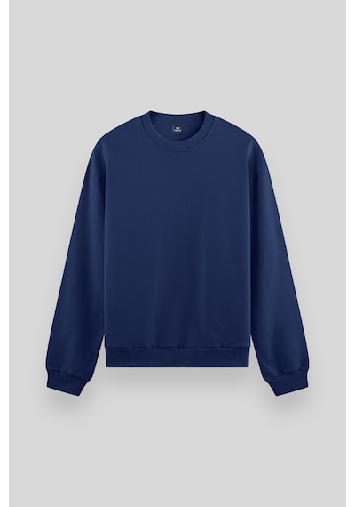Tommy Life Standart Fit Basic O Yaka 2li Paket Ekru-parlament Erkek Sweatshirt - 88053 Ekru - Mavi