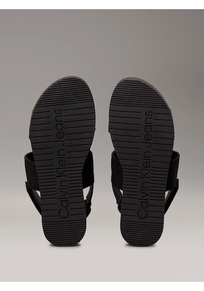 Calvin Klein Flatform Sandal Slıng In Siyah