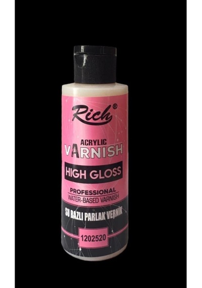 High Gloss Su Bazlı Vernik Parlak 120 Cc