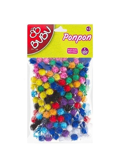 Bu-bu Ponpon Simli 1 Cm 200'lü
