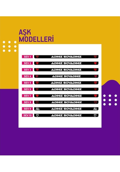 Numaratik Hediyeli Plakalık
