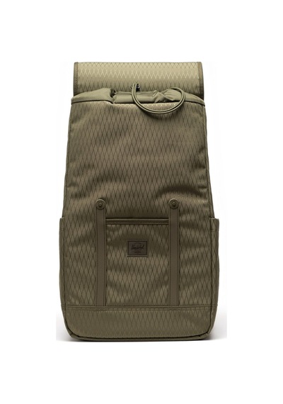 Herschel Retreat Su İtici Kumaş 16" Laptop Uyumlu Mıknatıslı Kapama Sırt Çantası, 23 L-23951 Elmas Dokulu Haki