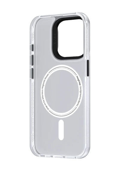 Apple Uyumlu iPhone 14 Pro Max Kılıf M-safe Şarj Özellikli Mekanik Benks Perspective Serisi Kapak Beyaz