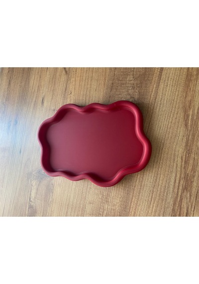 Çok Amaçlı Dekoratif Tepsi Red