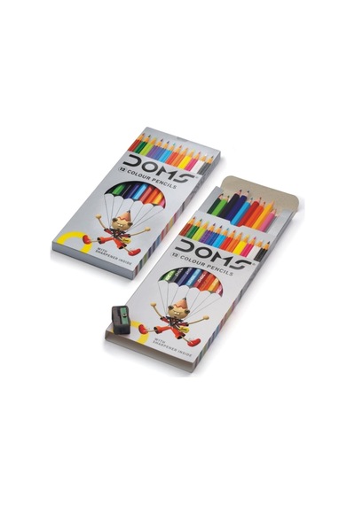 Doms Kuru Boya Kalemi 12 Renk Tam Boy N11.1292