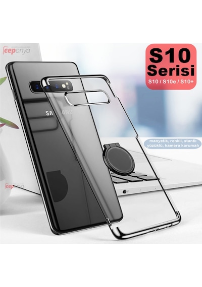 Galaxy S10E Yüzüklü Stantli Köseleri Renkli Seffaf Gess Kilif 328715156 - Kampanya-Renk / Istemiyorum-Rose