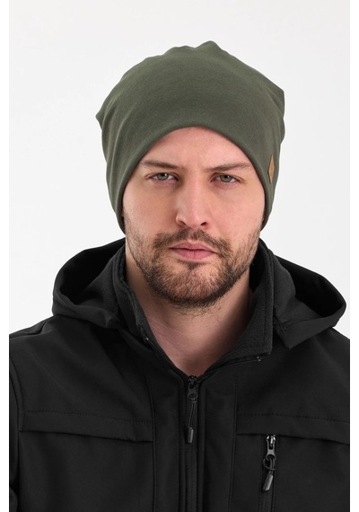 Erkek Termal %100 Pamuklu Soft 2 Stil 1 Arada Bere Premium Cuts Serisi - Standart / Haki Haki