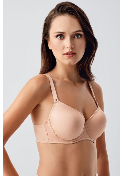New Bra Kadın C Kap Desteksiz Sütyen Mercan 7900 Mercan