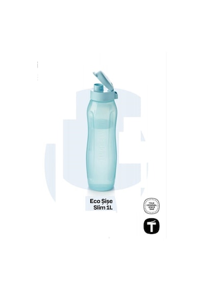 Eco Şişe Suluk İnce 3 Lü Set 500 Ml,750ml,1 Lt Turuncu Mavi Turkuaz