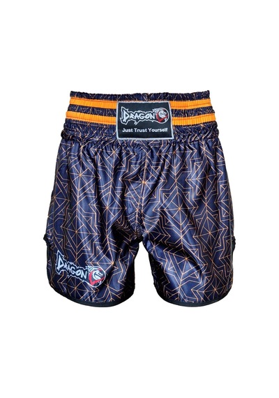 Dragondo Mt3405 Muay Thai Şortu Kick Boks Şortu Dijital Baskılı Antrenman Şortu Siyah