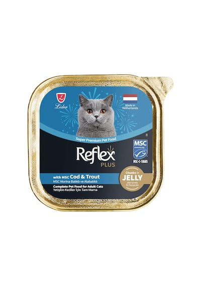 Reflex Plus Chunks In Jelly With Cod&trout Yetişkin Kedi Maması 85 Gr 103 Ivory