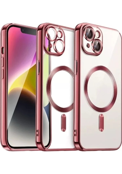 Newface Apple İphone 15 Kılıf Kross Magneticsafe Kapak - Kırmızı