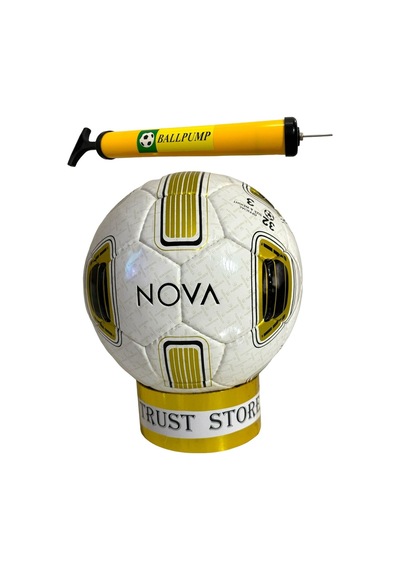 Nova Futbol Topu No:3 + Şişirme Pompası Beyaz