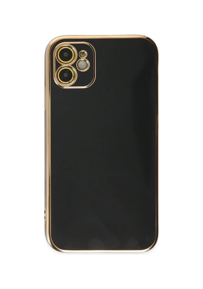 Lb Apple iPhone Uyumlu 12 Kılıf Silikon - Siyah