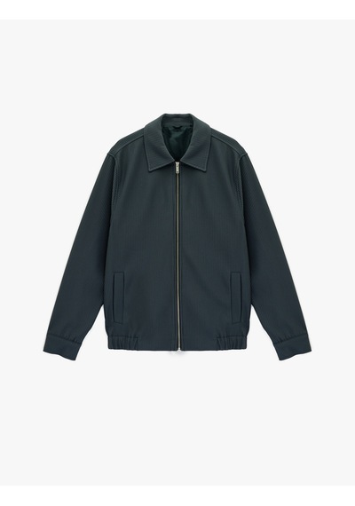 Koton Regular Fit Uzun Kollu Cepli Gömlek Yaka Fermuarlı Fitilli Bomber Ceket Mavi 6sam20002hk Mavi Koton Regular Fit Uzun Kollu Cepli Gömlek Yaka Fermuarlı Fitilli Bomber Ceket Mavi 6sam20002hk Mavi
