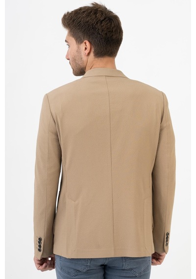 White Stone Puebla C189 Regular Fit 6 Drop Likralı Ceket Bej - 52 Bej