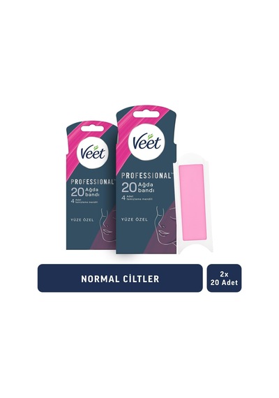 Professional Yüze Özel Ağda Bandı Normal Ciltler 2 X 20 Adet , Ağda Bandı