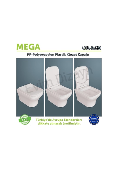 Mega Yavaş Kapanan Klozet Kapağı Diğer