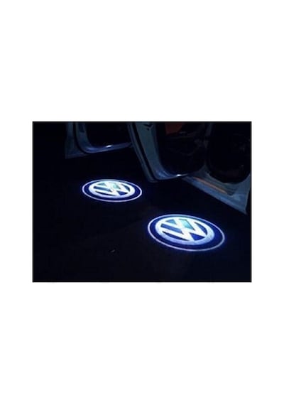 Volkswagen Kapı Altı Logo Led Aydınlatma Hayalet Arma Işık 2 Adet