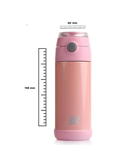 Baby Plus Baby Plus Çelik Termoslu Matara 350 Ml Pembe