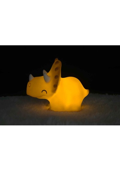 Dhink Silikon Gece Lambası Triceratops Pembe