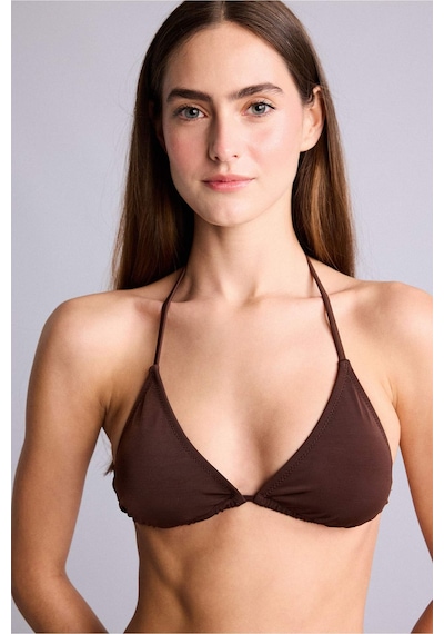 Defacto Regular Fıt Bikini Üstü T3666az26smbn341 Kahve-bn341