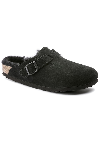 Birkenstock Boston Fell Vl Laf Kadın Ev Terlik Siyah 259883 Siyah