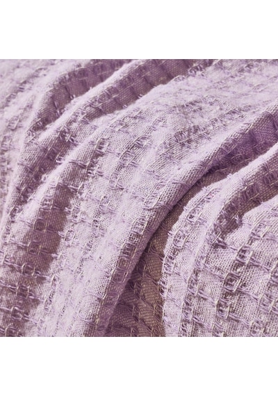 Soft Milva Çift Kişilik Çok Amaçlı Örtü - Lila - 200x230 Cm Renkli
