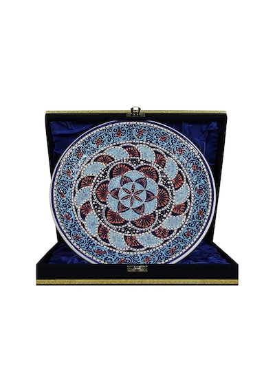 E38 El İşçiliği Çini Tabak 25 Cm - 6659