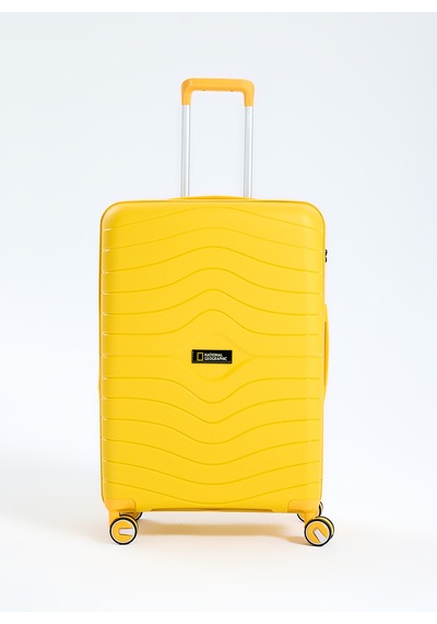 National Geographic Sarı Çekçekli Sert Valiz Ng5242 65 Cm Orta
