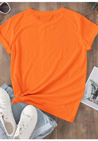 Kozia Outdoors Malkoçbey 6 Kalp Baskılı T-shirt Turuncu