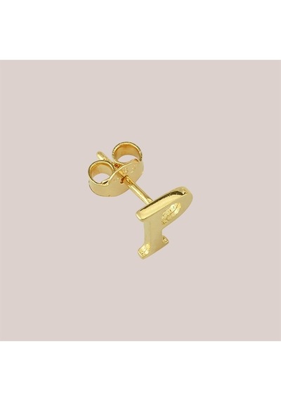 Goldkupe 14 Ayar Altın P Harf Küpe 0,40 Gr-1375