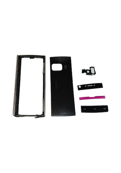 Nokia X6 Kapak Nokia X6-00 Uyumlu Siyah Ön Kapak Arka Kapak Tuş T