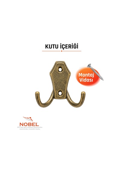 Ri Ko Askı, Metal Vestiyer Askısı, Anti K Sari, Duvar Ve Dolap Askılığı 5'li Set Vidalı