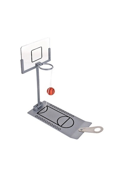 Özel Üretim Ofis Hediyesi Eğlenceli Stres Atıcı Katlanabilir Şık Masaüstü Metal Basketbol Oyunu